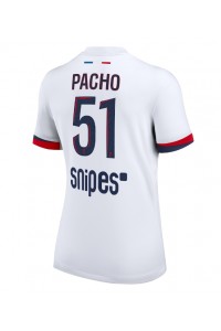 Paris Saint-Germain Willian Pacho #51 Jalkapallovaatteet Naisten Vieraspaita 2025-26 Lyhythihainen